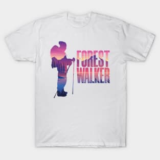 Sunset Silhouette for Forest Walkers T-Shirt